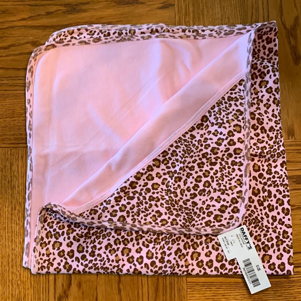 Pink Leopard Infant Receiving Blanket